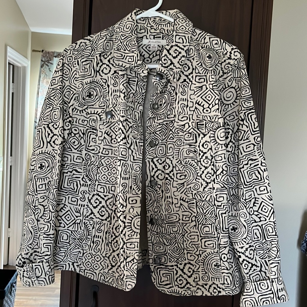 Patterned Jeans Jacket